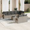 vidaXL Garden Sofa Set Light Grey, Dark Grey