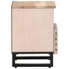 vidaXL Bedside Cabinet Bleached Mango Wood