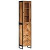 vidaXL Bathroom Cabinet Natural wood brown and black