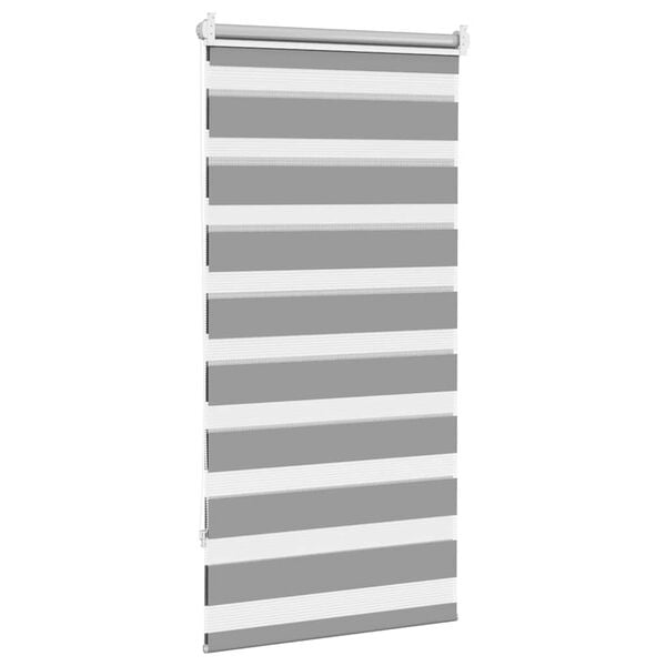 vidaXL Zebra blind 31.9x59.1" Fabric Width 30.2 " grey