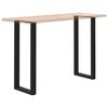 vidaXL Coffee Table Leg Set of 2 Black Powder-Coated Steel Medium
