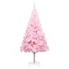 vidaXL Artificial Pre-lit Christmas Tree with Ball Set Pink 82.7" PVC