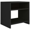 vidaXL Bedside Cabinet Set of 2 Black Engineered wood Small