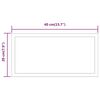 vidaXL LED Bathroom Mirror 15.7"x7.9"