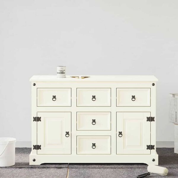 vidaXL Furniture Paint White 3.94 x 3.94 x 4.80 in Wall Print