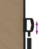 vidaXL Retractable Side Awning Taupe