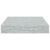 vidaXL Wall Shelf Set of 2 Concrete grey Honeycomb MDF, metal