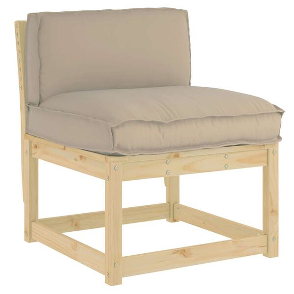 vidaXL Cushion Taupe 27.56 x 15.75 x 4.72 in Oxford Fabric