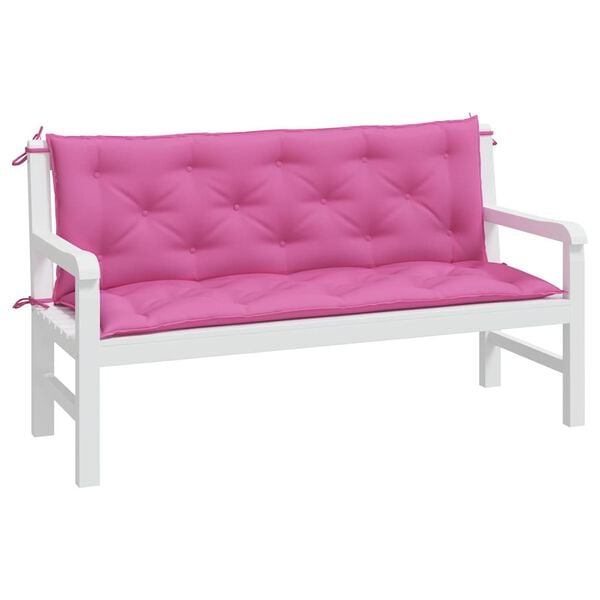 vidaXL Garden Bench Cushion Set of 2 Pink