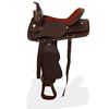 vidaXL Western Horse Saddle Brown Genuine leather 16 in
