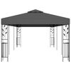 vidaXL Gazebo Anthracite and Black Powder-coated steel and polyester