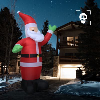 vidaXL Christmas Inflatable Santa Claus LED IP44 236.2" XXL