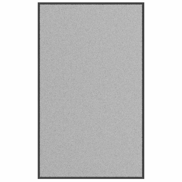 vidaXL Doormat Grey Polypropylene and PVC 35.4 x 59.1 in Doormat