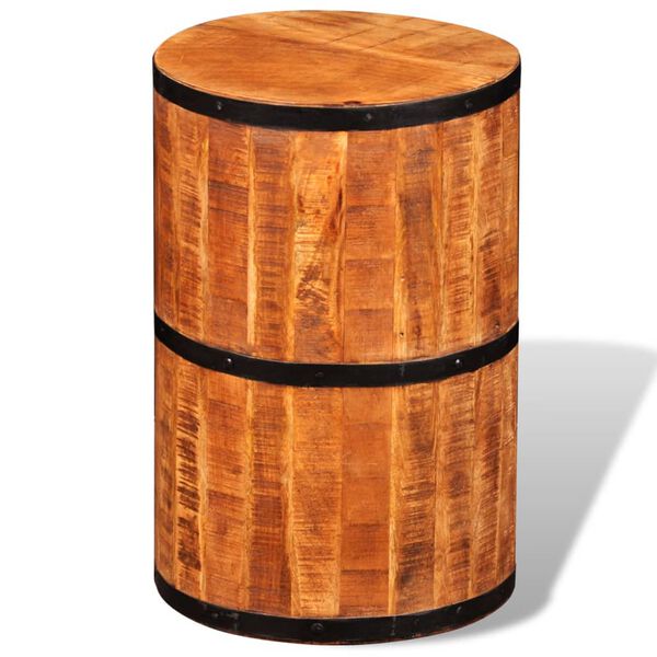 vidaXL Stool Unique piece Rough mango wood Medium Long-lasting Stool