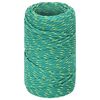 vidaXL Boat Rope Green 0.08 " 820.2 ' Polypropylene