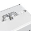 vidaXL Make-up Case 8.7x11.8x8.3" Silver Aluminium