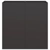 vidaXL Planter Black Cold-rolled Steel Large Planter Rectangular