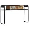 vidaXL Console Table Multicolour Solid reclaimed wood, powder-coated steel