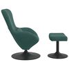 vidaXL Egg Chair with Footstool Dark Green 24.80 x 28.74 x 35.43 in