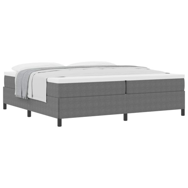 vidaXL Bed Frame Light gray 78.7“ x 78.7” Corduroy fabric