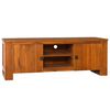 vidaXL TV Cabinet Natural Teak Solid Teak Wood Large Teak Cabinet