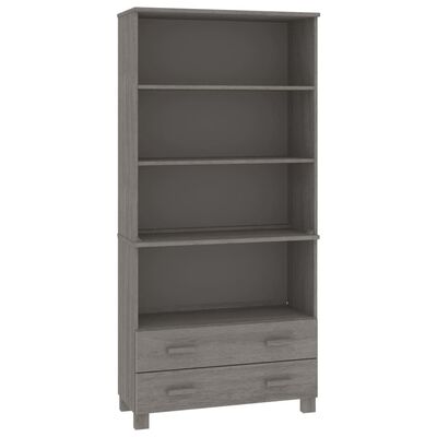 vidaXL Highboard HAMAR Solid Wood Pine Light Gray