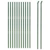 vidaXL Chain Link Fence Green 4.6x82.0'