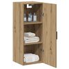 vidaXL Wall Mounted Cabinet Artisan Oak Engineered Wood Compact