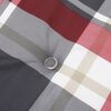 vidaXL Highback Chair Cushion Set of 6 Red Check Pattern