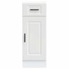 vidaXL Kitchen Base Cabinet White Engineered wood 11.8 x 18.1 x 32.1 in