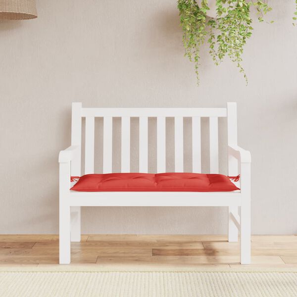 vidaXL Garden Bench Cushion Red Oxford fabric (100% polyester) Standard