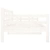 vidaXL Day Bed White Solid pine wood 35.4 x 78.7 in
