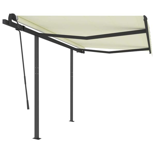 vidaXL Retractable Awning Cream