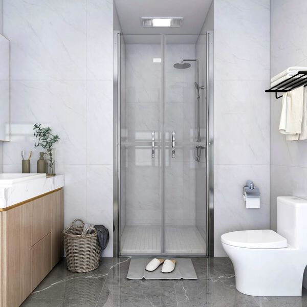 vidaXL Shower Door Clear ESG 39.8"x74.8"
