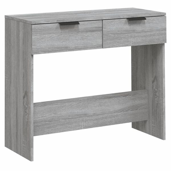 vidaXL Console Table Grey Sonoma Engineered Wood Medium Console Table