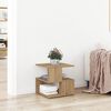 vidaXL Side Table Artisan Oak 15.75 x 15.75 x 15.75 in Engineered Wood