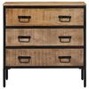 vidaXL Sideboard Natural mango wood Solid mango wood and iron