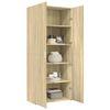 vidaXL Highboard Sonoma Oak 31.5"x16.7"x72.8" Engineered Wood