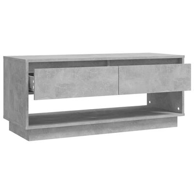 vidaXL TV Stand Concrete Gray 40.2"x16.1"x17.3" Engineered Wood