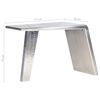 vidaXL Aviator Desk Silver Metal and MDF Medium Industrial