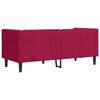 vidaXL Chesterfield Sofa with Bolsters 2-Seater Wine Red Velvet