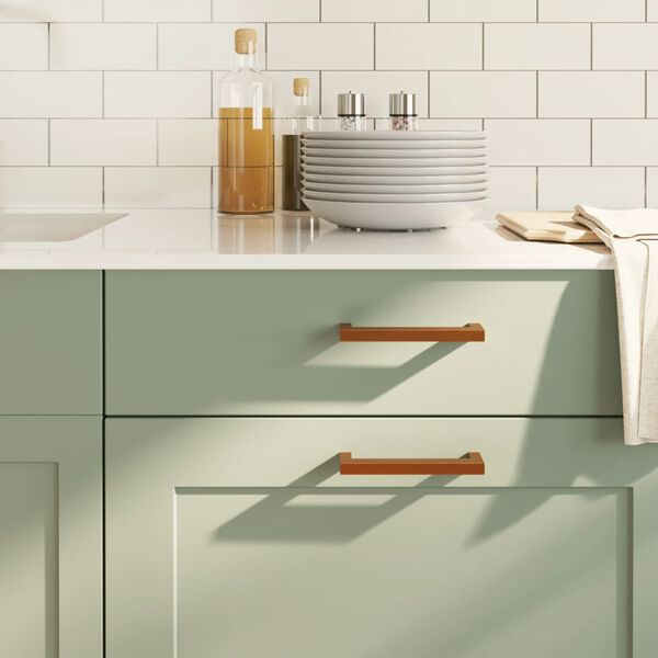 vidaXL Cabinet Handle Set of 20 Bronze Stainless steel 5.5 in Durable