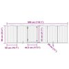 vidaXL Dog Gate Set of 6 White Poplar wood