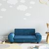 vidaXL Kids Sofa Blue 27.6x17.7x13.0" Velvet