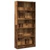 vidaXL Bookcase Old wood Engineered wood 5 ft 9 in tall Bookcase
