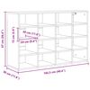 vidaXL Shoe Cabinet with Shelf Sonoma Oak 40.55 x 11.81 x 26.38 in