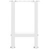 vidaXL Coffee Table Leg Set of 2 White Powder-coated steel Medium