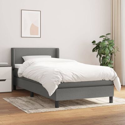Je zal beter worden methaan Ventileren vidaXL Box Spring Bed with Mattress Dark Gray Twin XL Fabric | vidaXL.com
