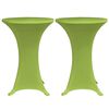 vidaXL Table Cover Set of 4 Apple green 90% Polyester, 10% Elastane