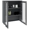 vidaXL Top for Highboard HAMAR Dark Gray 33.5"x13.8"x39.4" Solid Wood Pine